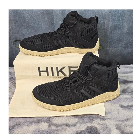 Hike Footwear Other - NWT Hike Footwear Canyon Trail Jet Black Barefoot Hiking Boots Mens 11 EU 44